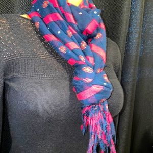 Navy & pink “Tommy Hilfiger” scarf/wrap.